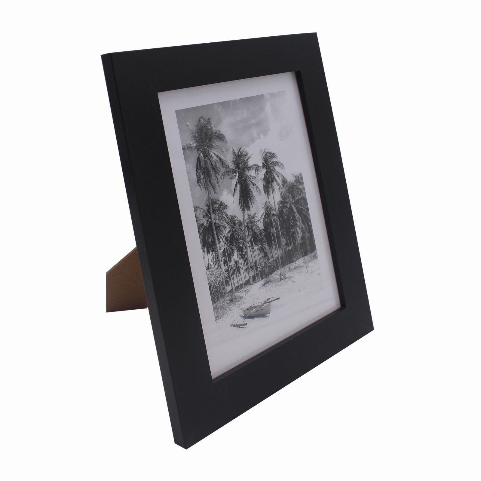 Black Photo Frame 8"x6" Portrait Landscape Picture Free Standing or Wall Hanging gallery