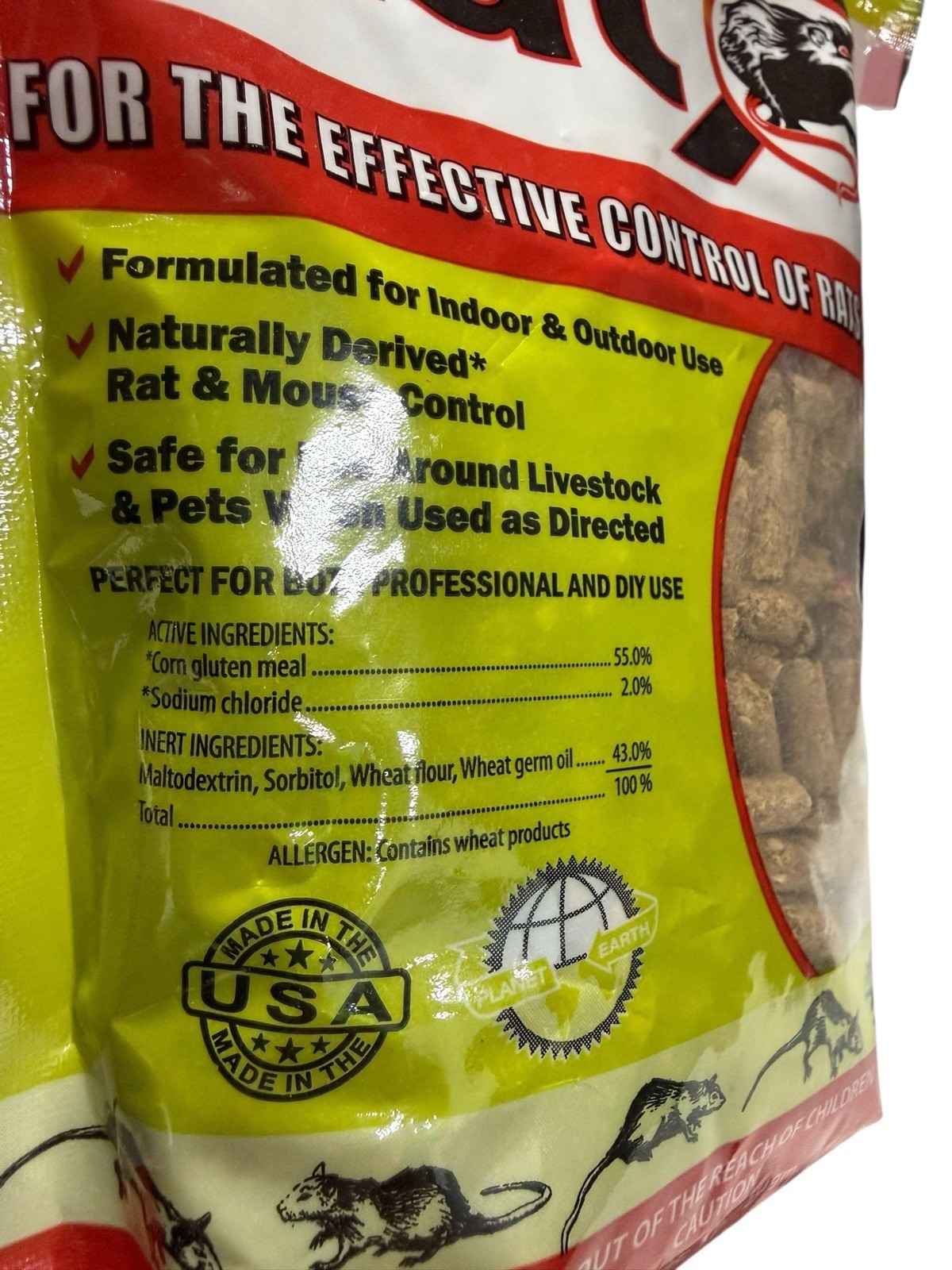 Rat X Rat & Mouse Control, 1-lb Natural Formula, Livestock & Pet Safe FreeShip gallery