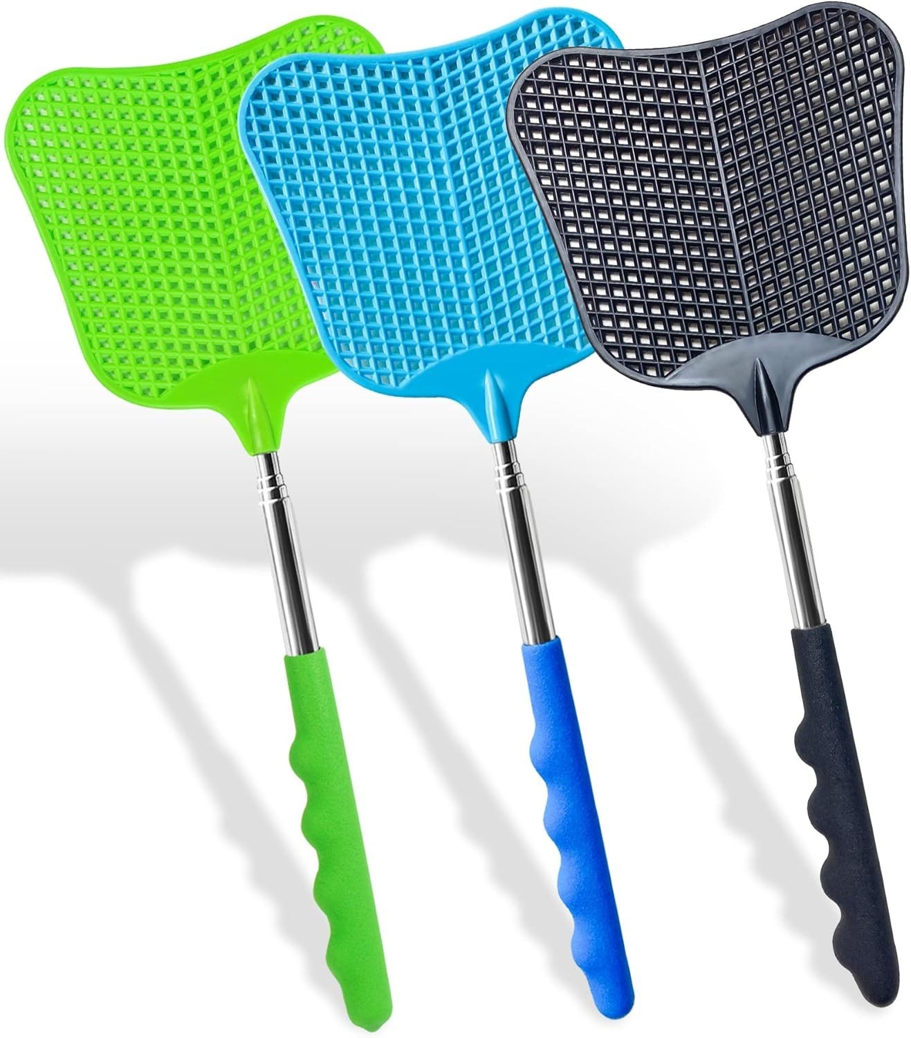 3 Pcs Fly Swatter, Fly Swatter Plastic,Telescopic Fly Swatters, Large Bug Swatte gallery