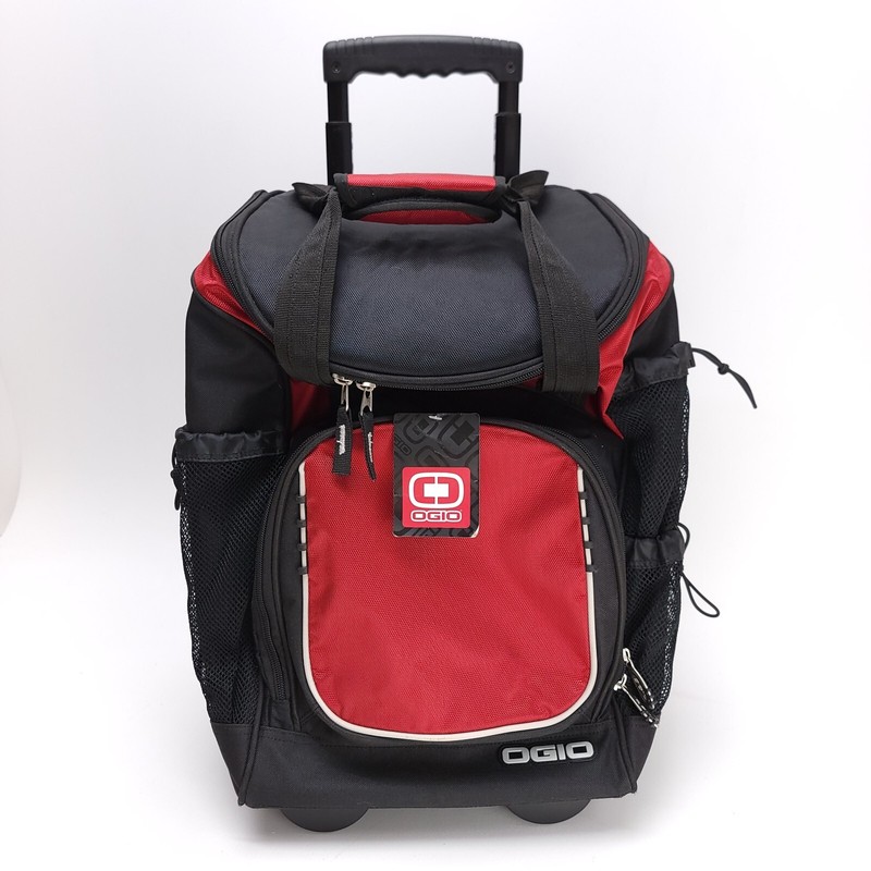 OGIO Pulley Cooler Party Size Rolling Ice Chest Bag Black Red Luggage gallery