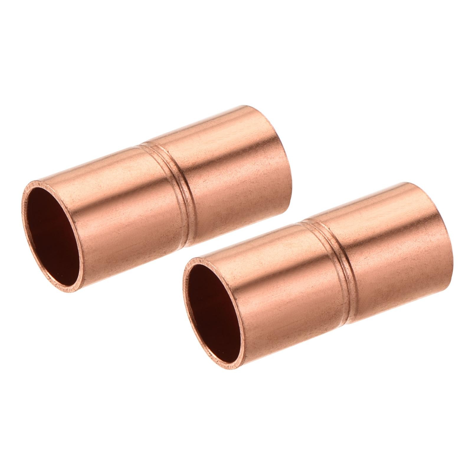 2 pack Straight Copper Coupling Fittings 1/4 Inch ID Welding Joint gallery