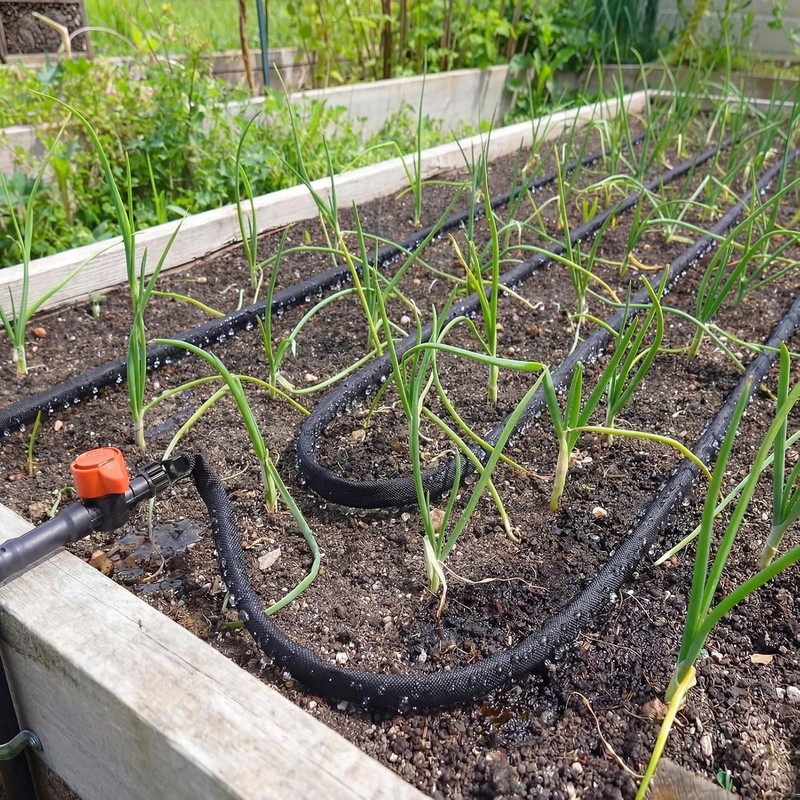 30FT Flat Soaker Hose,Lightweight and Soft Drip Irrigation Garden Hose Saves 80% gallery