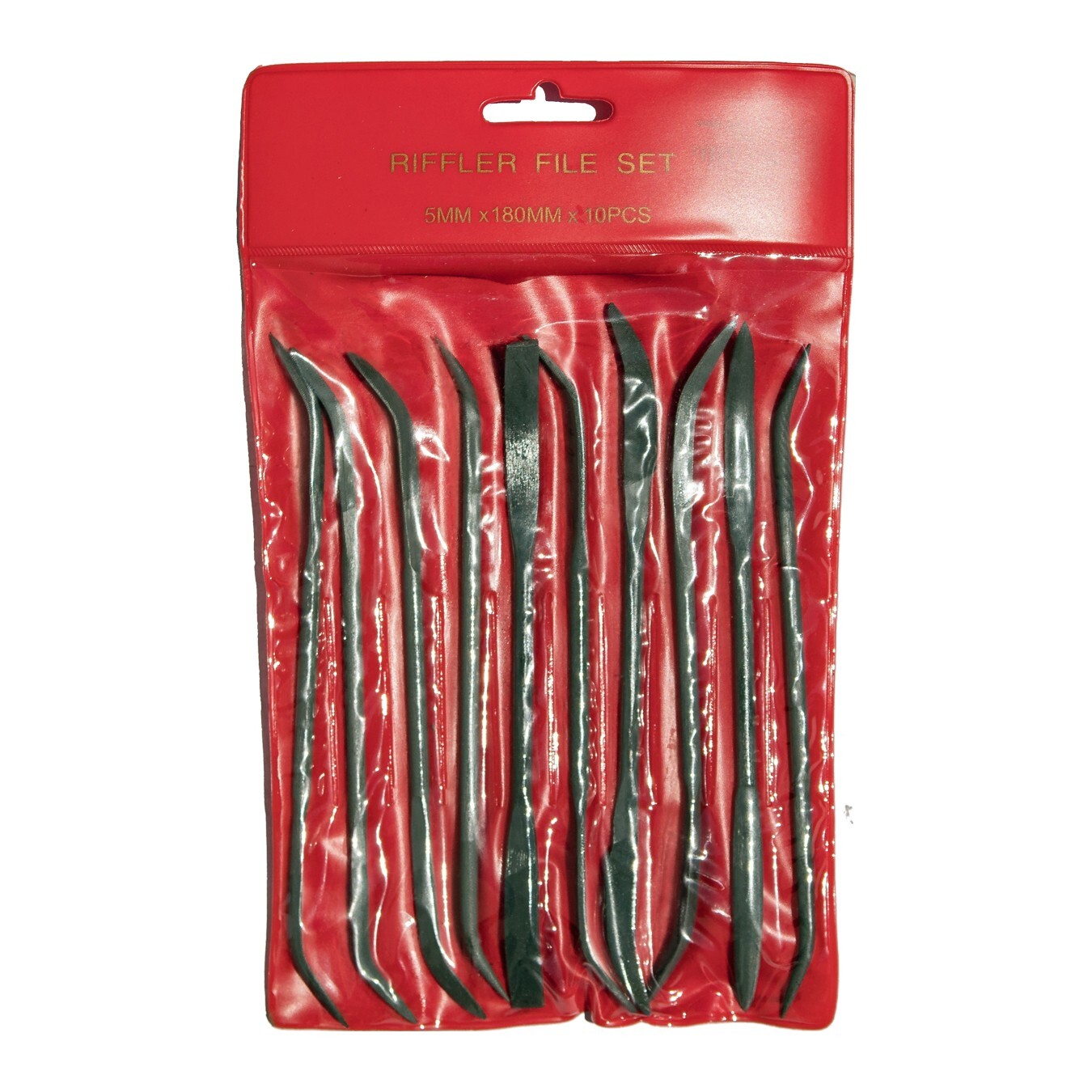 New KING 10pc Assorted Smooth Cut RIFFLER FILES, American Double Cut, Double End gallery