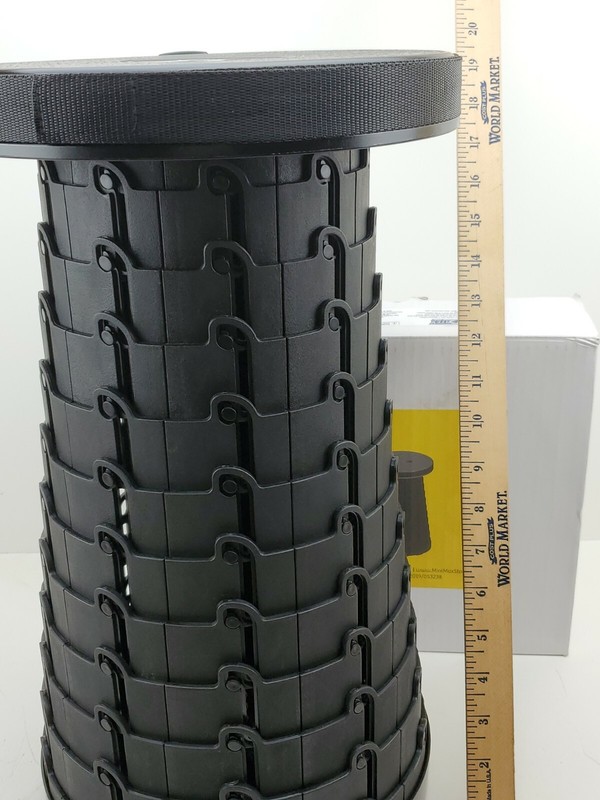 New Mini Max 19" Vortex Telescoping Stool Camping Travel Portable Collapsible gallery