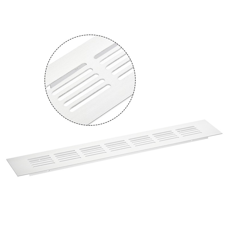 Rectangle Shape Ventilation Grille Aluminum Alloy Air Vent 11.81 x 1.97 Inch gallery