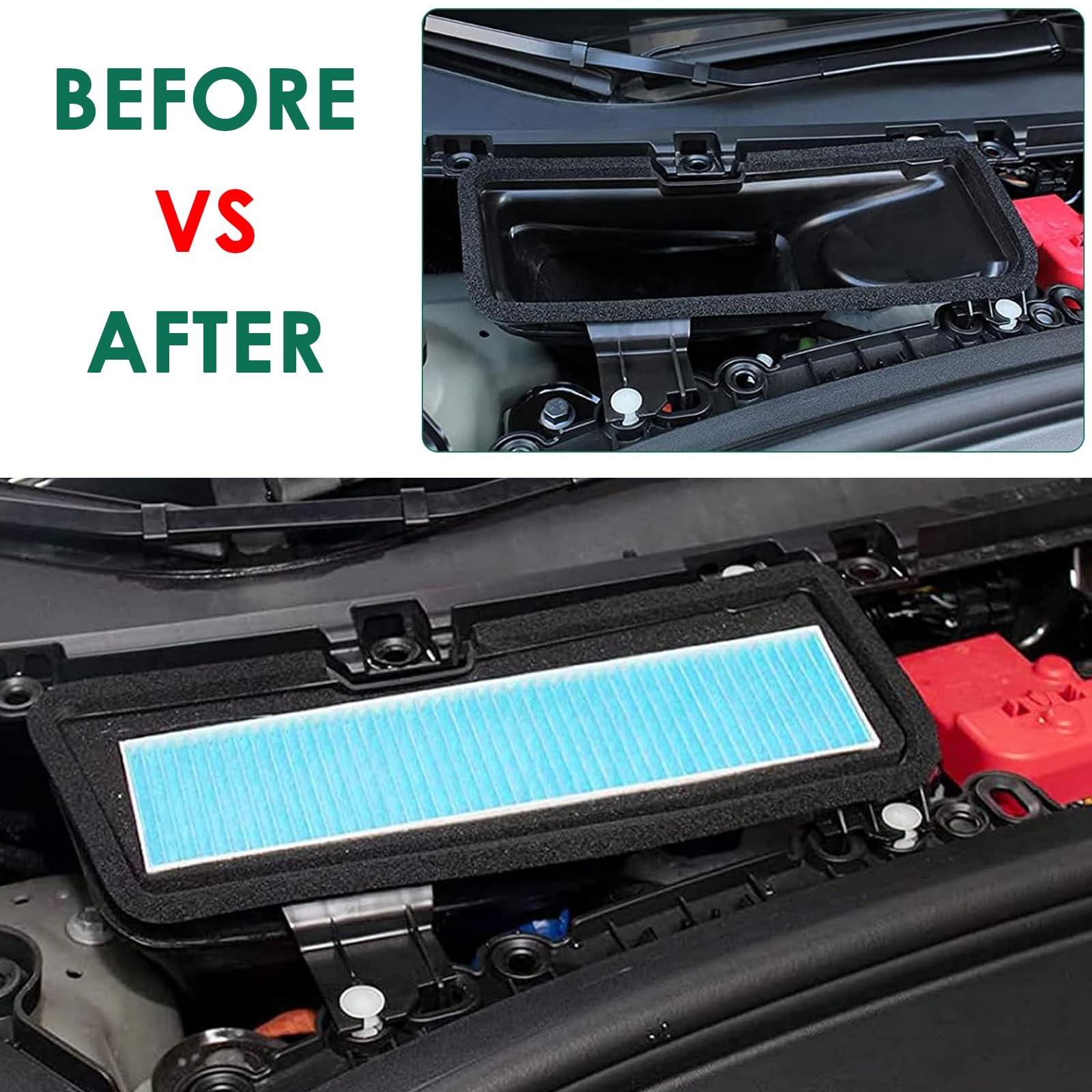 HEPA Cabin Air Filter Replacement for Tesla Model 3 Model Y 2021-2025 2 Pk gallery