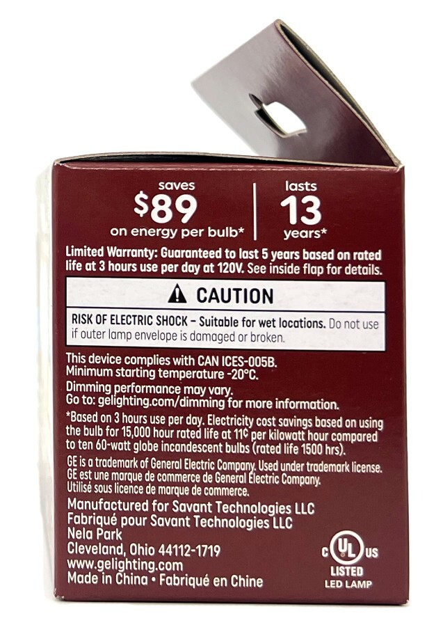 (2 bulbs) GE relax LED G16.5 Light Bulb, 5.5 watts, 500 lumens, Soft White gallery