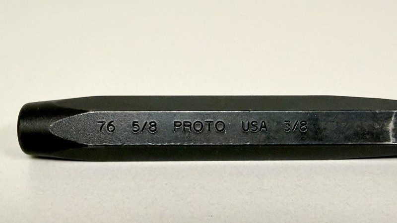 Single (1): PROTO Professional 76 Diamond Point Chisel 5/8" × 3/8" Made In USA gallery