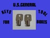 US GENERAL REPLACEMENT TUBULAR KEYS 0063-0878 2 PCS TOOLBOX FREE SHIPPING gallery