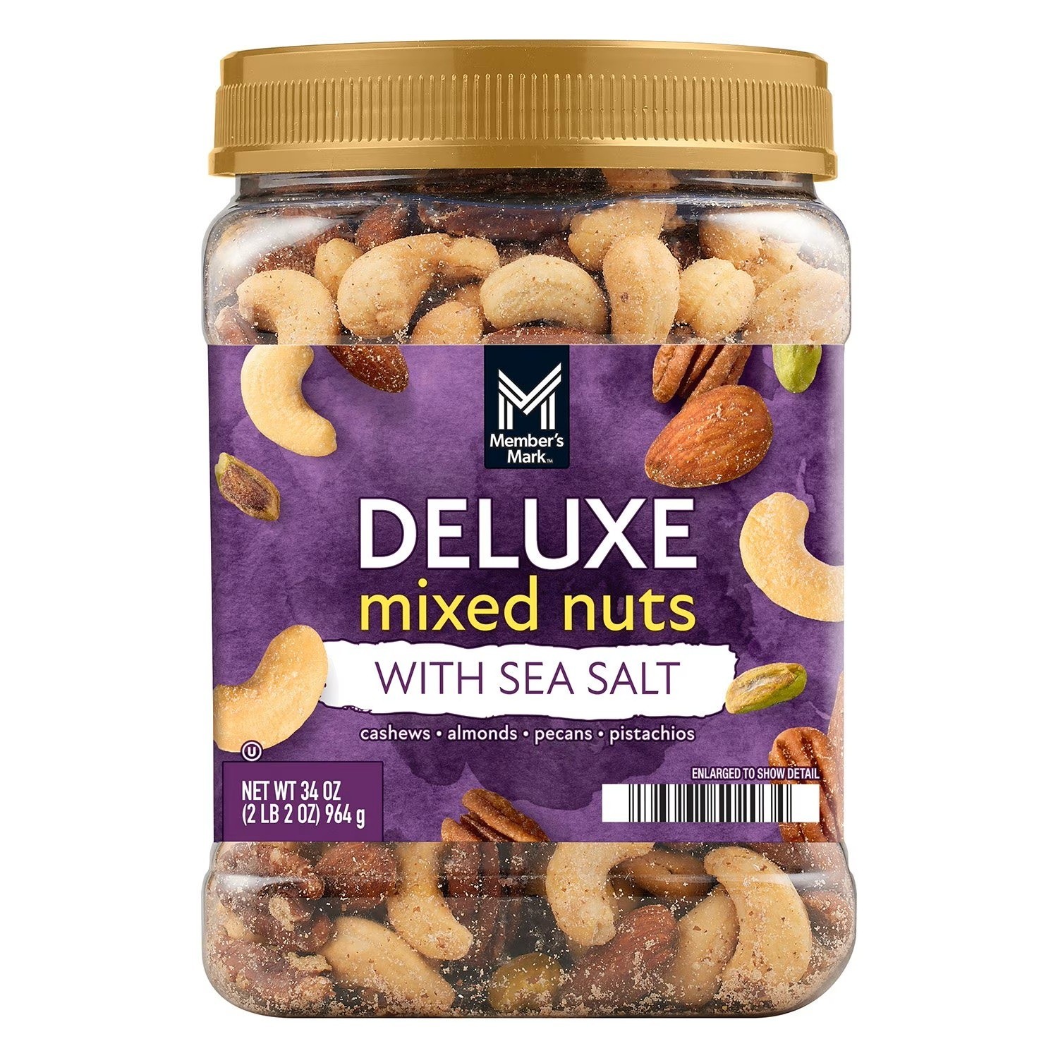 Member's Mark Deluxe Mixed Nuts with Sea Salt, 34 oz Great Price Free Shipping gallery