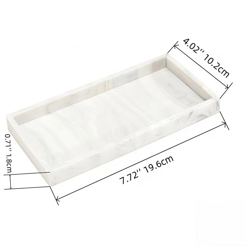 A Multifunctional Bathroom Countertop Storage Tray, Hand Sanitizer Shampoo Displ gallery