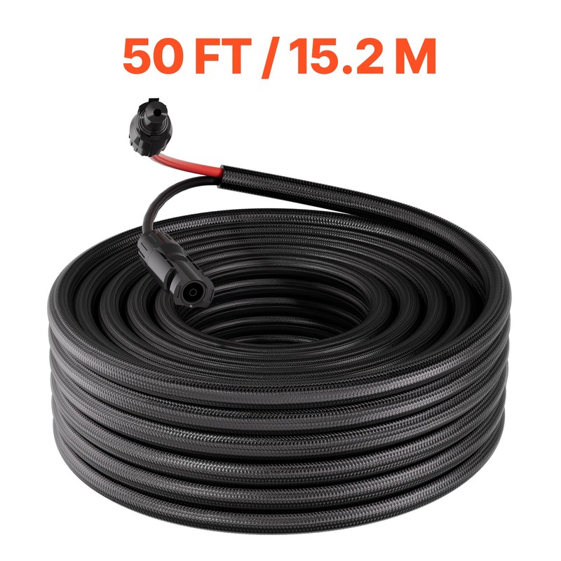 Uimoso 50FT Solar Panel Extension Cable 10AWG Wire with Retardant Connectors gallery