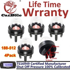 4Pcs For Ryobi Chainsaw Primer Bulb RY3714 RY3716 RY3818 300780002 01183 188-512