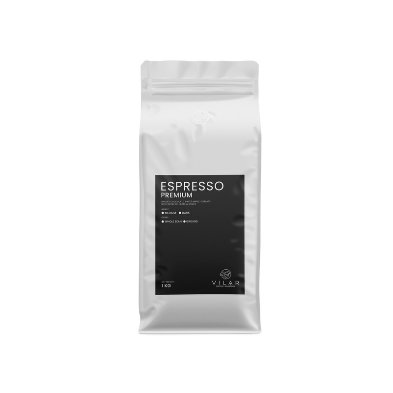 Fresh Espresso Coffee Beans Medium or Dark Roast - Premium Blend - 1 Kg (2.2 Lb) gallery