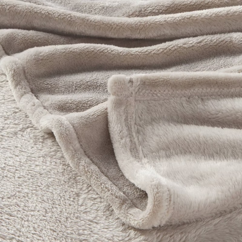 Threshold Microplush Throw Blanket Oversized 92x90, Gray, Full/Queen gallery