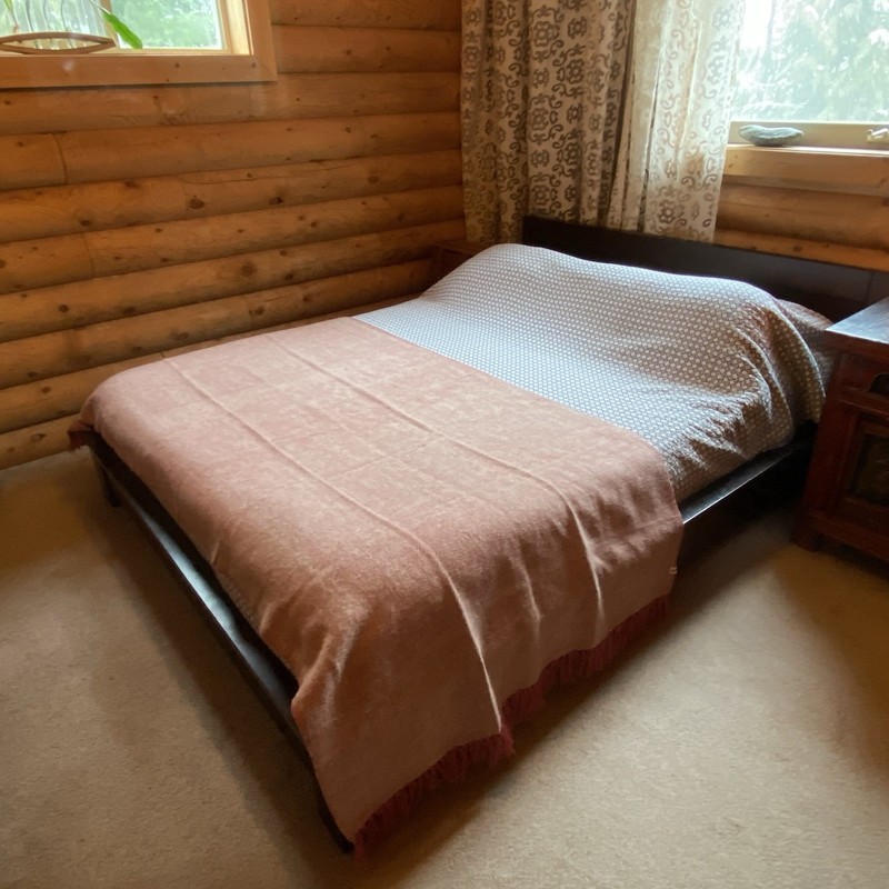 NEEM Handmade 100% Wool Dusty Rose Bed Runner Textile 86x41 Loomed Throw Blanket gallery