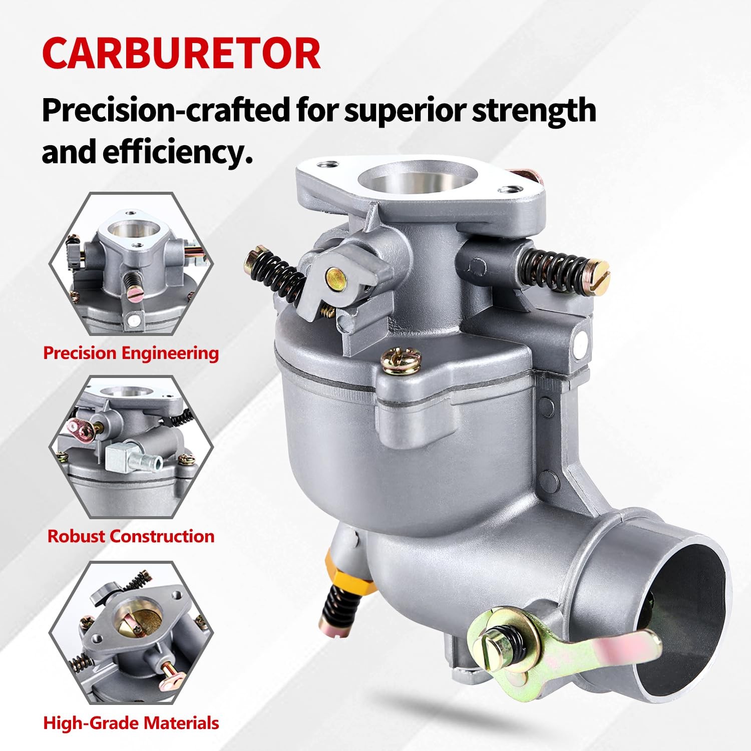 Carburetor Fits 7 8 9 HP Horizontal Engines Generator Carb Replace 390323 398170 gallery