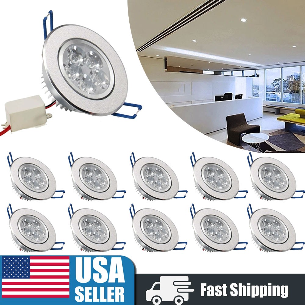 10-20PCS Dimmable LED Downlight 5W Recessed Ceiling Light Spotlight 85V-265V US gallery