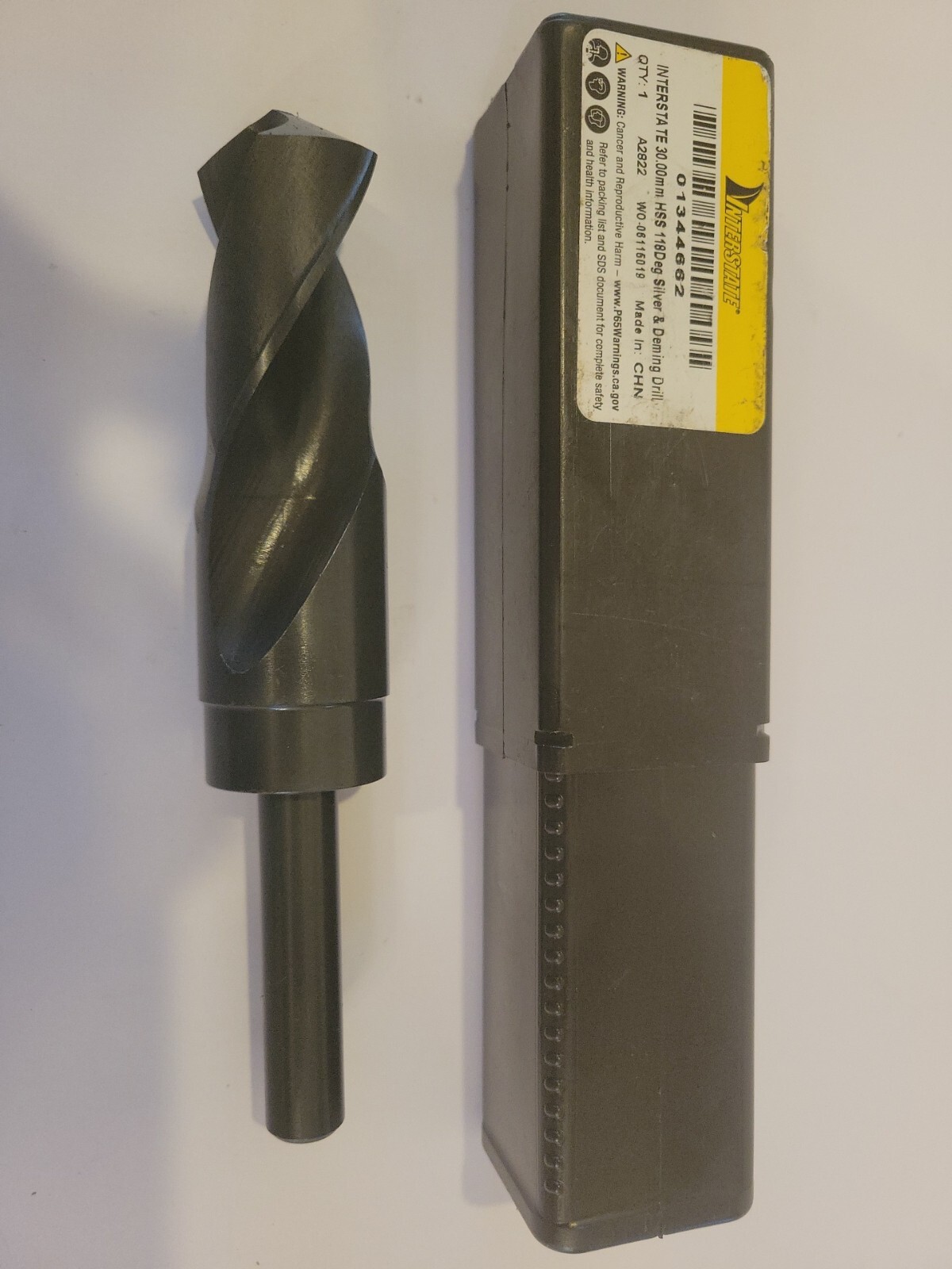Interstate 30.00 mm HSS 118° Silver& Deming Drill A2822 W0-061116019, #01344662 gallery