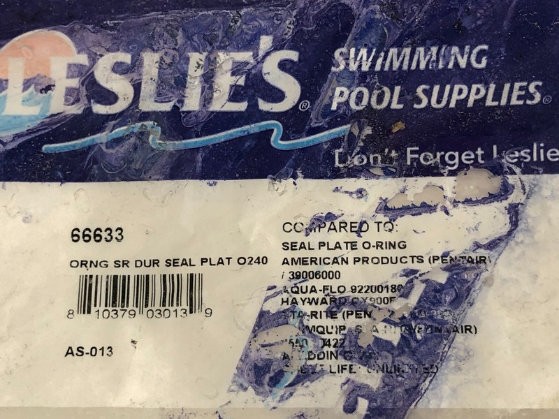 Pool Filter O-Ring Compatible w Hayward Leslie's Pool Supplies 66633 New gallery