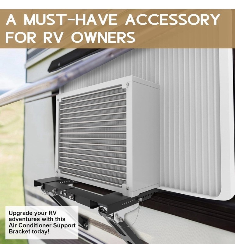 Upgraded No-Drill Window AC Bracket, Adjustable Window Air Conditioner Support gallery