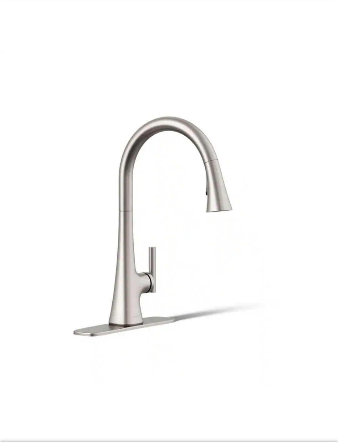 KOHLER Conti Single Handle Pull Down Sprayer Kitchen Faucet in Vibrant Stainless gallery