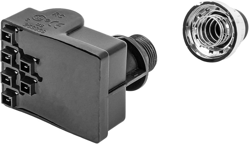 6-Outlet AA Battery Push Button Igniter for BBQ Gas Grills - Silver Finish gallery