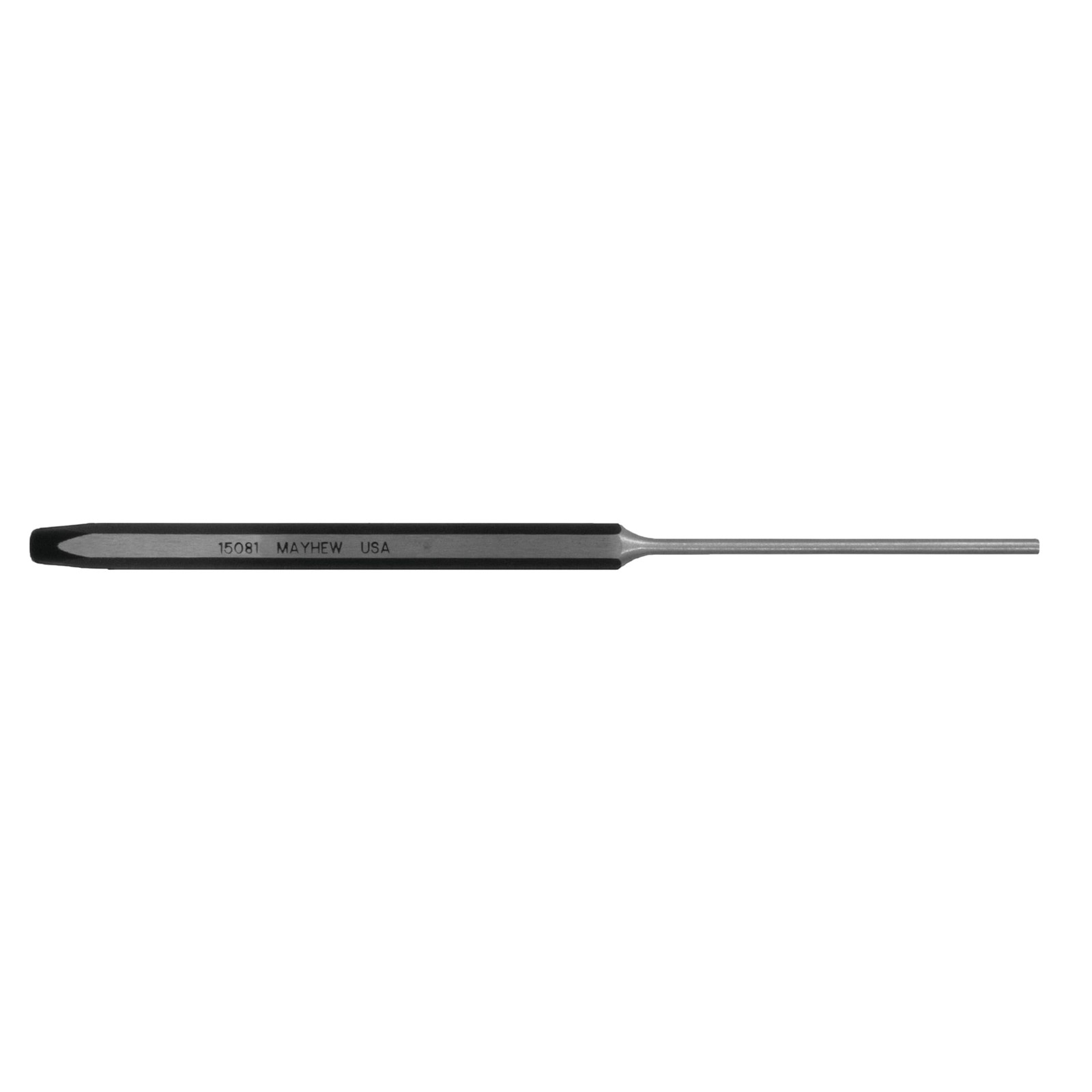 Mayhew Tools 15081 150-Line Long Pin Punch, 1/8", Black Oxide Finish gallery