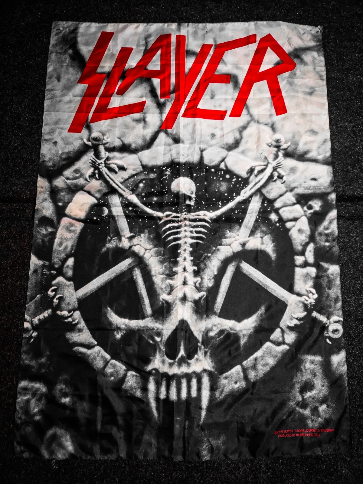 Iconic 1995 Slayer Divine Intervention tapestry flag 29x42 Thash Metal Band gallery