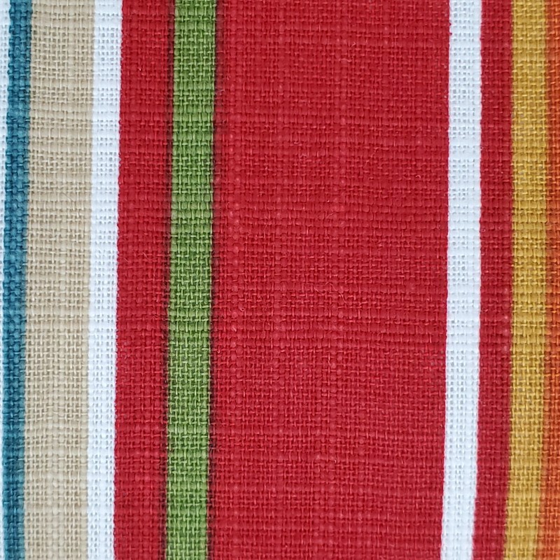 Gorgeous Ruvanti Placemats Multicolor Stripes 13" x 19" 100% Cotton Set of 6 gallery