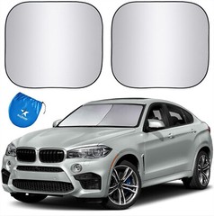 EzyShade Windshield Sun Shade w/ Shield-X Reflective Technology. See Size-Chart