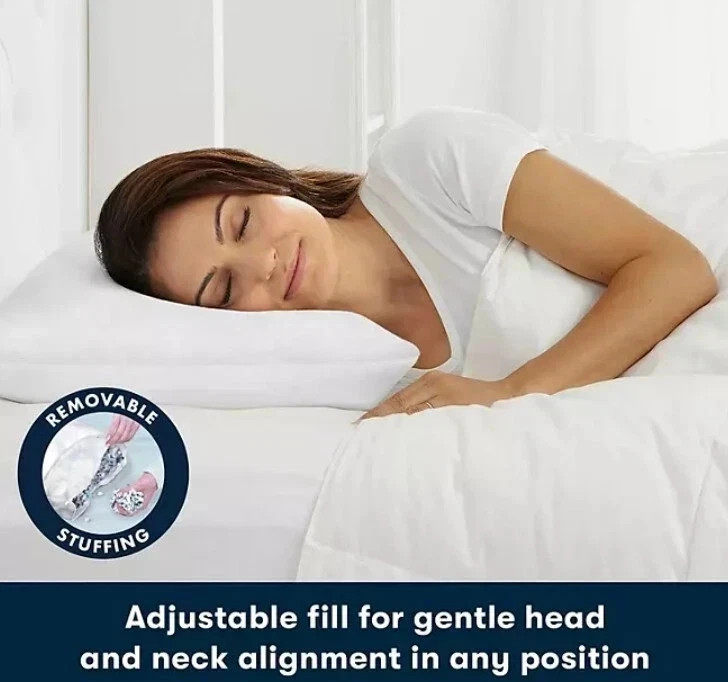 Serta 2-Pack Gel Memory Foam Cluster Bed Pillow Free Shipping gallery