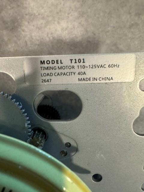 T101M 24-Hour Mechanical Timer (Mechanism Only) - 120V SPST, Heavy-Duty gallery