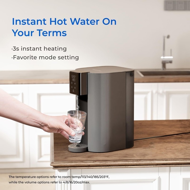 Waterdrop C1-G Countertop Reverse Osmosis System 6-Stages, Glass Bottle Included gallery