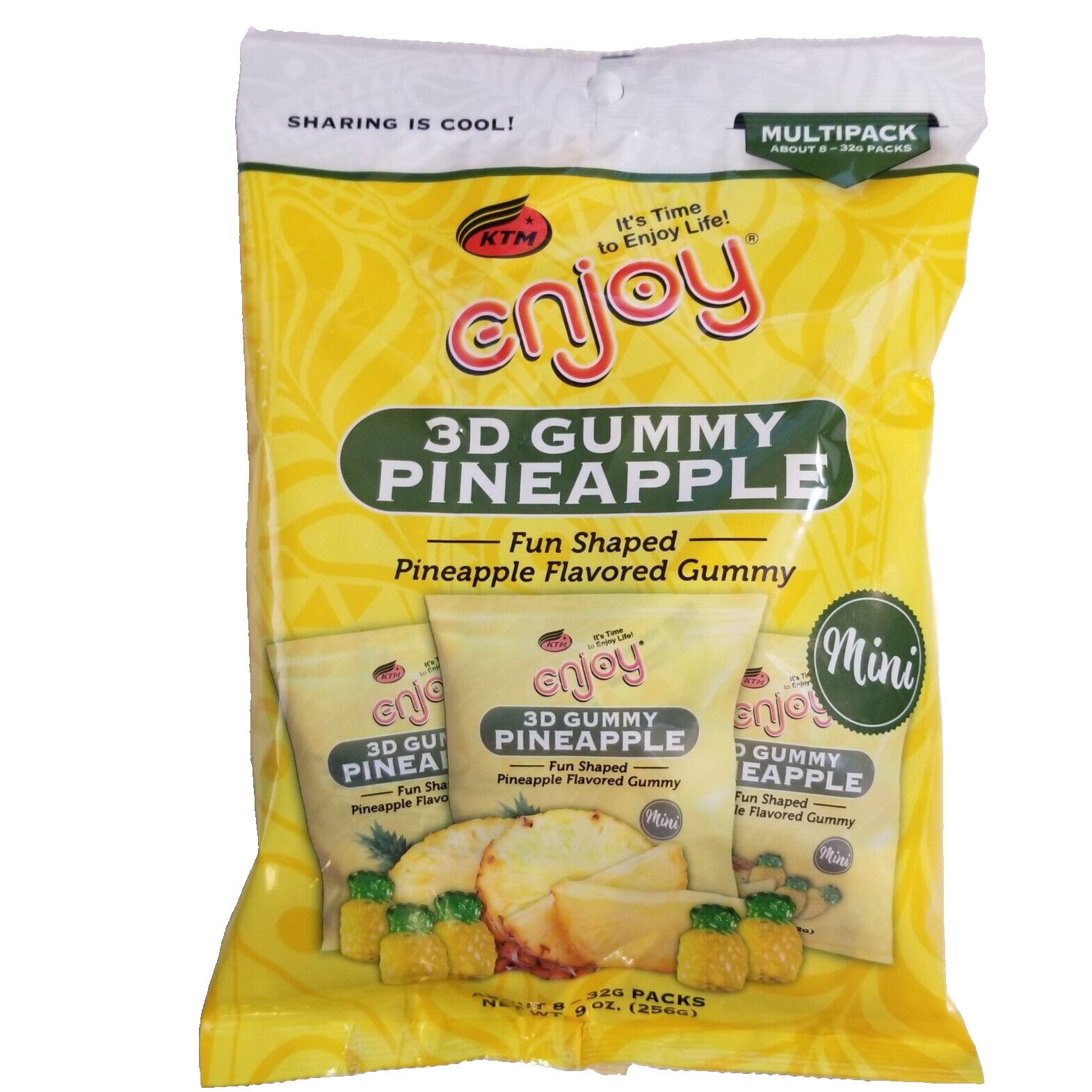 Enjoy 3D Pineapple Gummy Candy - 8 Pack Multipack, Fun Shaped, Sharing is Cool! gallery