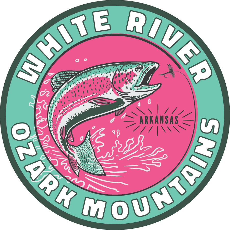 White River Arkansas Sticker Rainbow Trout Fly Fishing Waterproof Vinyl Decal gallery