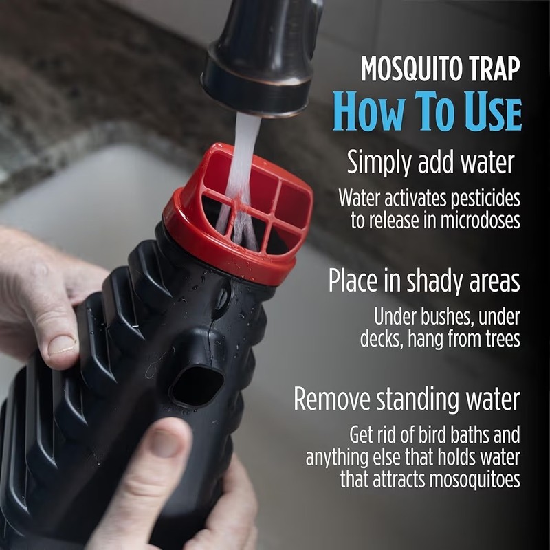 Mosquito Station Trap Outdoor Bug Killer Water Activated Larvae Control 2 Pack gallery