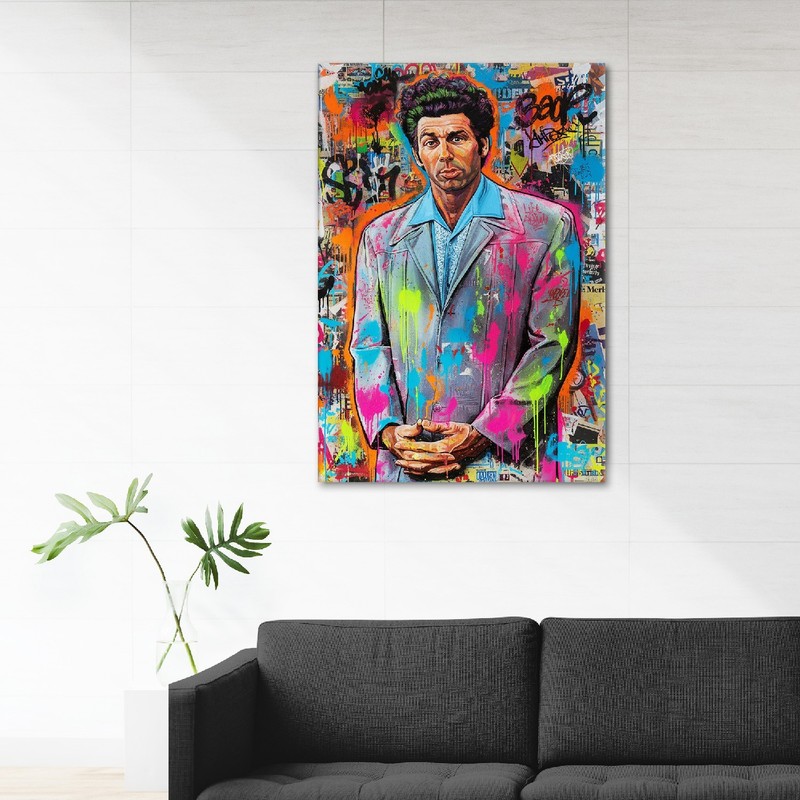 The Kramer Portrait - Graffiti Cosmo Original Canvas Art Seinfeld PRINT ONLY gallery