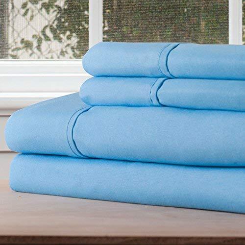 Lavish Home Brushed Microfiber Sheet Set 3 pcs Twin Extra Long Blue gallery