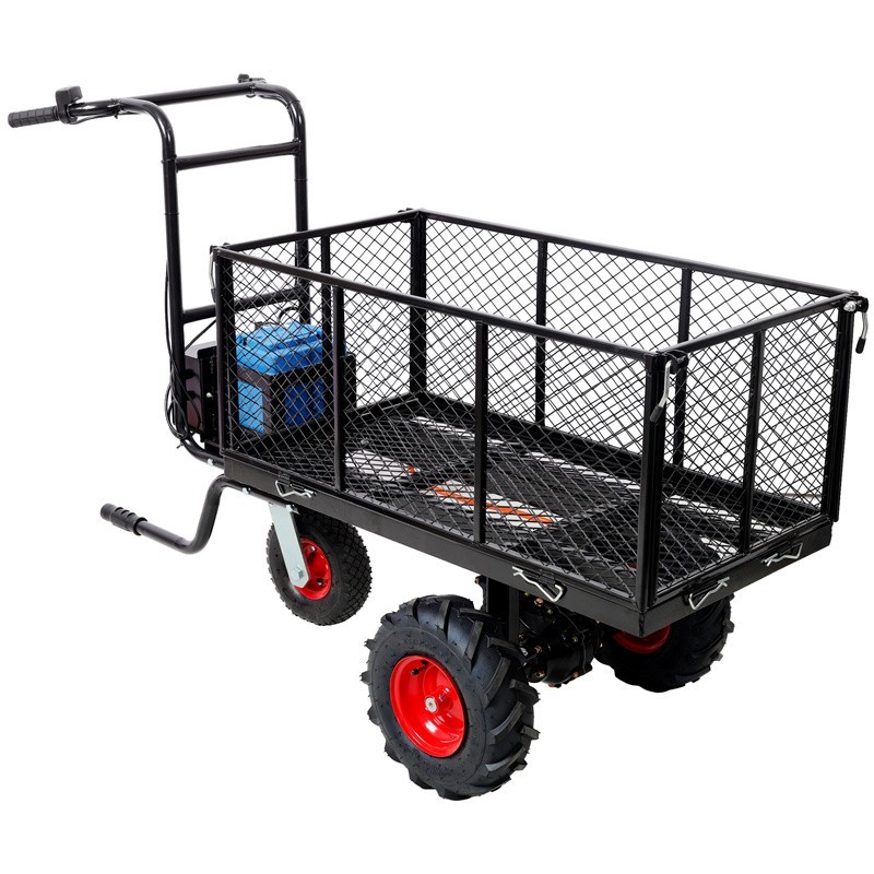 Electric Utility Transportation Garden Cart 700W Power Wagon Wheelbarrow 660 lbs