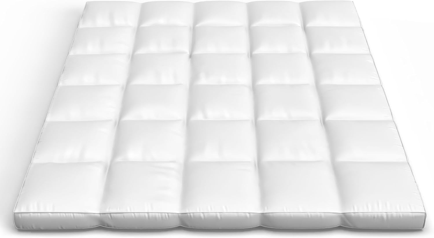down Mattress Topper - Queen 4-Inch Duck and Goose Feather Bed with Cotton Mattr gallery
