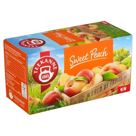 Teekanne SWEET PEACH fruit tea - 20 tea bags- DAMAGED BOX-FREE SHIPPING gallery