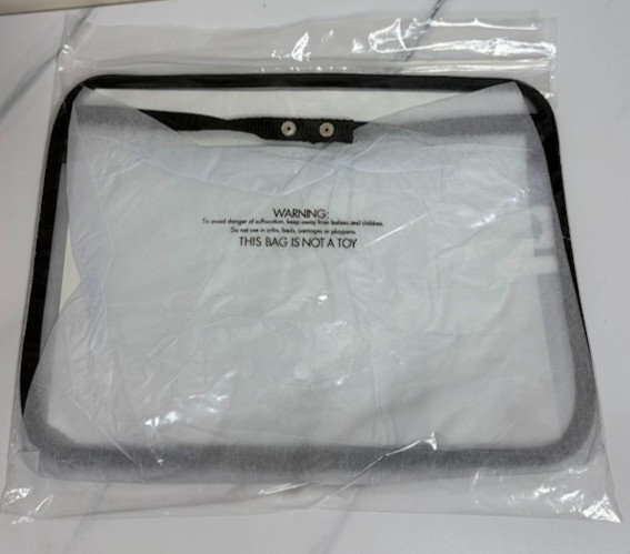 Thirty One Black Clear Utility Pocket Insert Tote Purse Organizer Zip gallery