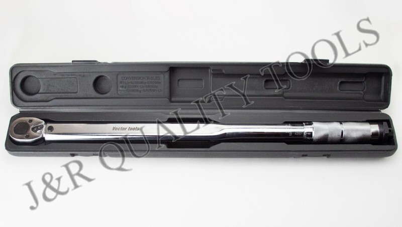 3/4" ADJUSTABLE REVERSIBLE TORQUE WRENCH 50-300 ft/lb. gallery