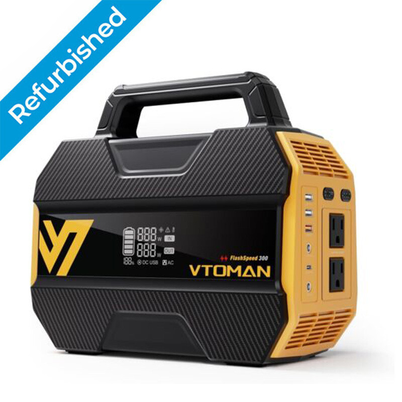 VTOMAN FlashSpeed 300 Portable Power Station 300W Solar Generator LiFePO4 230Wh gallery