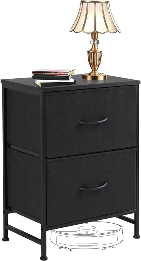 Stylish Nightstand with 2 Drawers Versatile Bedroom Dresser for Living Room gallery