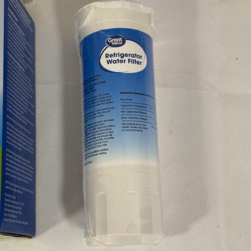 Great Value Refrigerator Water Filter GVF034 Replaces GE XWF BOX1 gallery