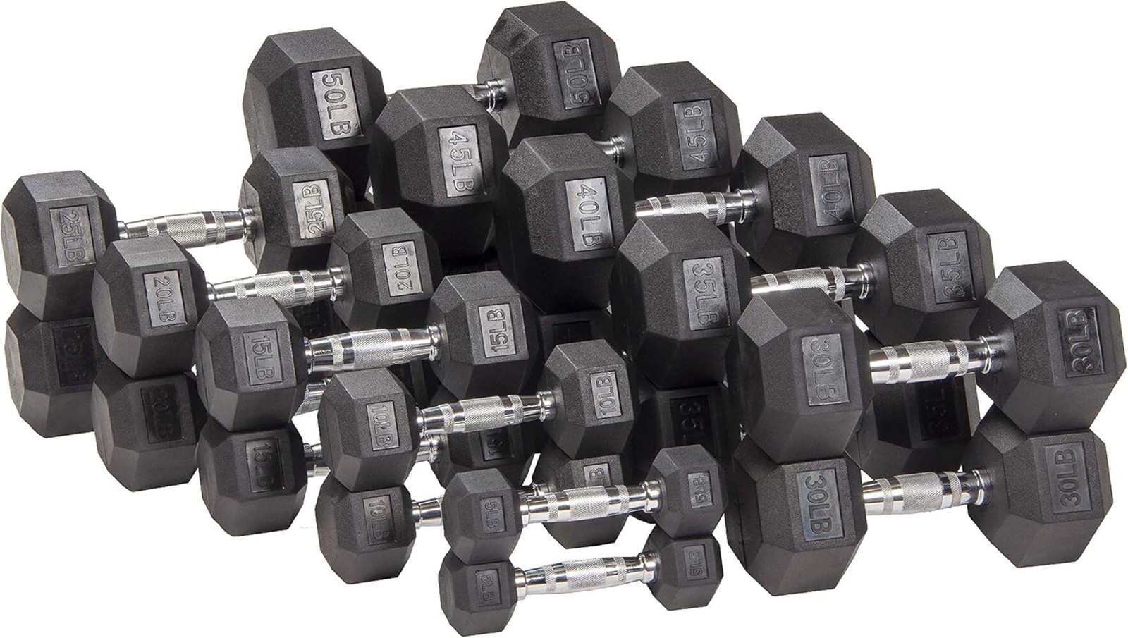 BKX Rubber Hex Dumbbells Sets gallery