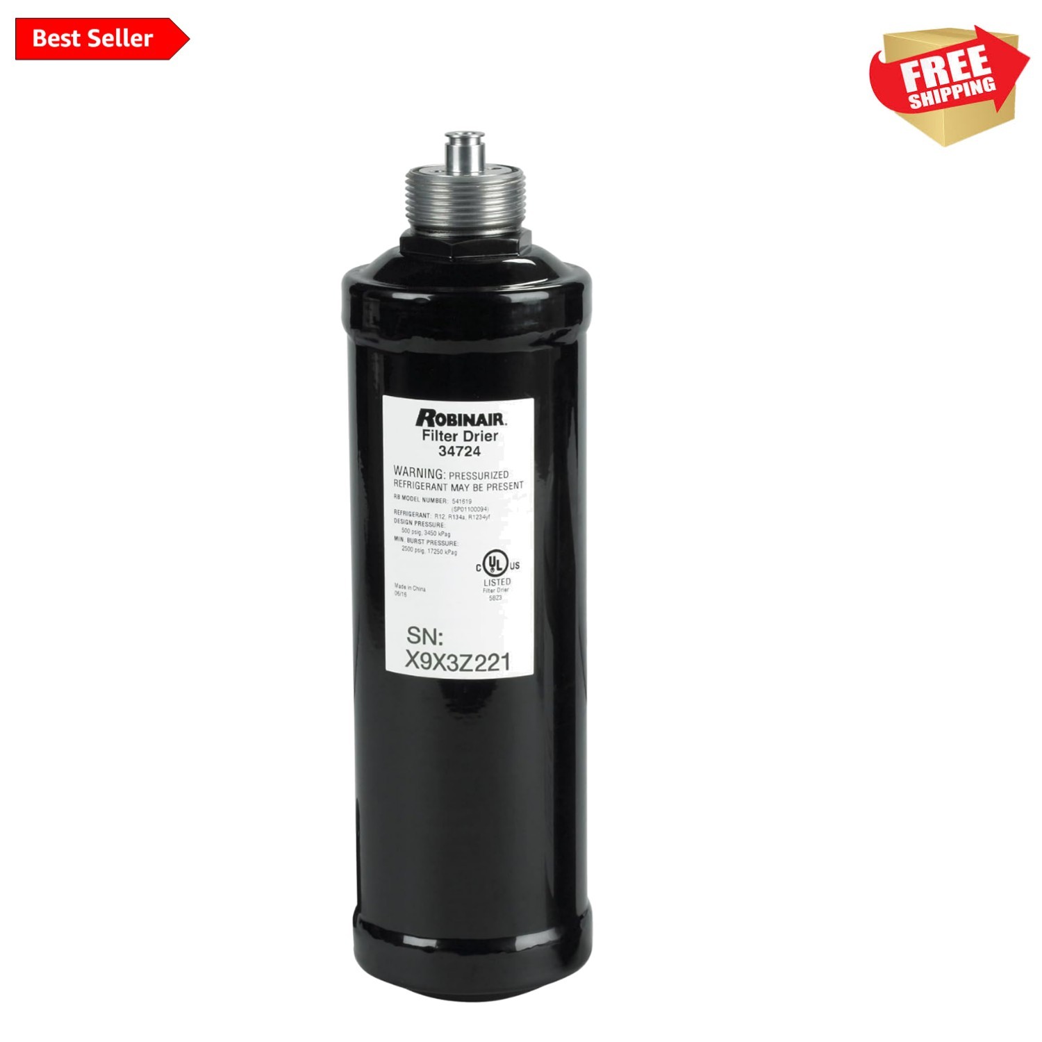 Merv 4 A/C Spin-On Filter-Drier for Refrigerant Recovery Stations – 34724 Model gallery