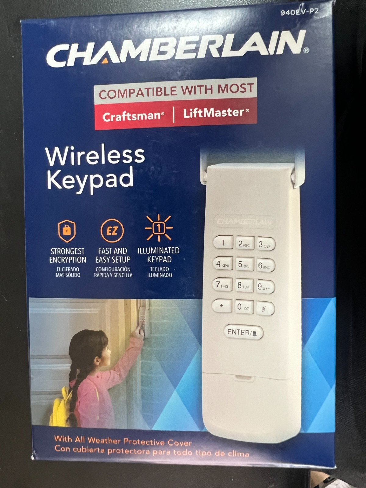 Chamberlain G940EV-P2 Garage Keyless Door Entry Keypad 3426/New gallery